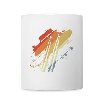 Drumsticks Vintage Look - Tasse - Weiß - Vorne