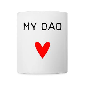 HAPPY FATHER'S DAY. DAD. FATHER'S DAY. FATHER - Mug - white - Front