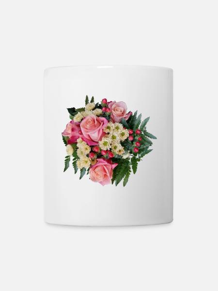 Blumenstrauß – Pastellträume - Tasse - Weiß