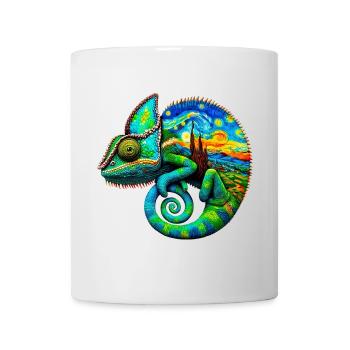 Van Gogh Chameleon - Mug - white - Front