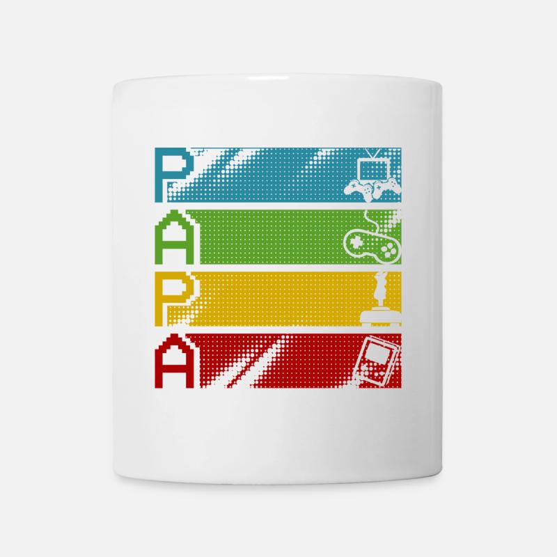Retro Gamers Pixel Multicolor - Mug - white