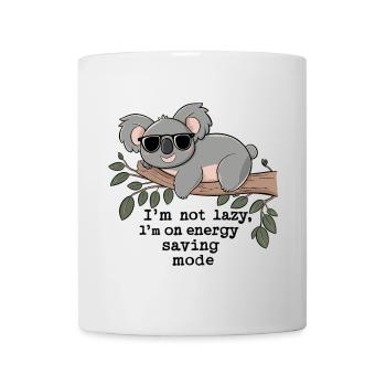 Pas paresseux, juste des économies d’énergie - Koala Relax - Mug blanc - blanc - Devant