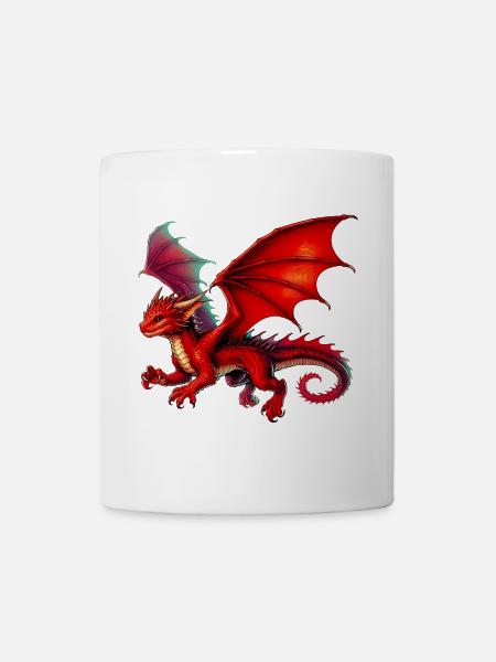 Drache - Tasse - Weiß