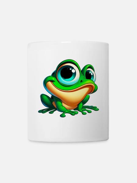 Frosch - Tasse - Weiß
