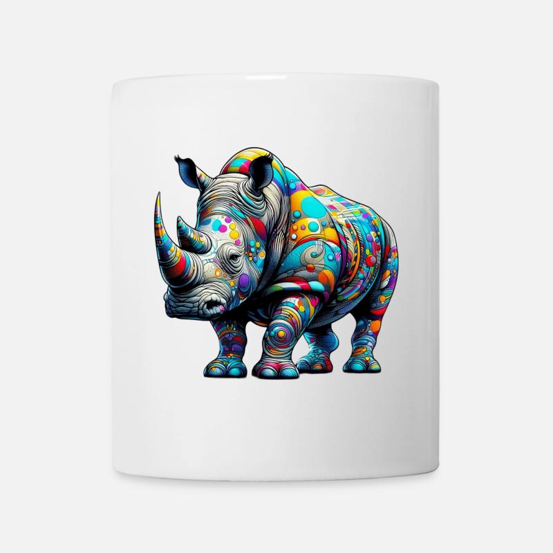 Nashorn - Tasse - Weiß