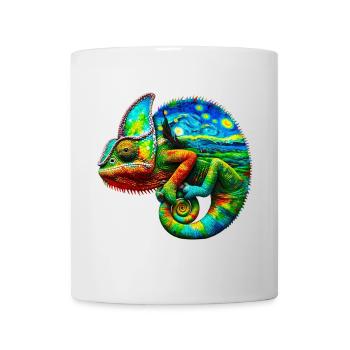 Van Gogh Chameleon - Mug - white - Front