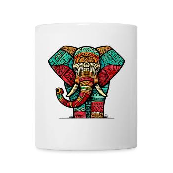 Éléphant - Mug blanc - blanc - Devant