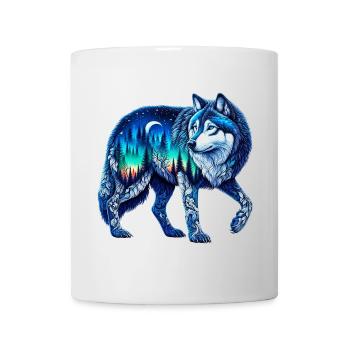 Loup - Mug blanc - blanc - Devant