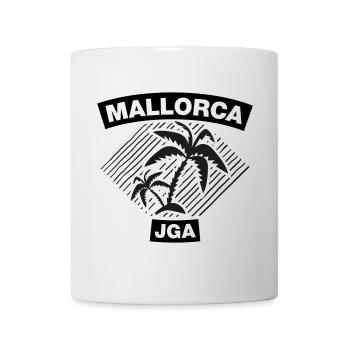Mallorca – JGA unter Palmen 2C - Tasse - Weiß - Vorne