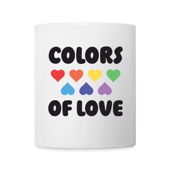 LGBTQ Pride Month - Farben der Liebe - Tasse - Weiß - Vorne