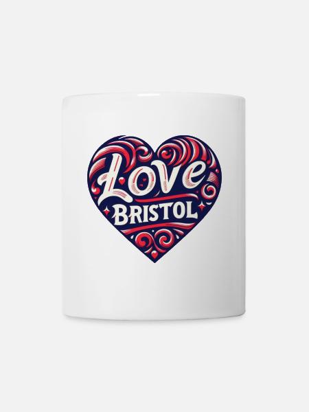 Ich liebe Bristol - Tasse - Weiß