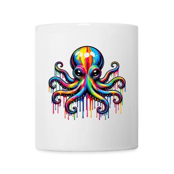 Krake - Tasse - Weiß - Vorne