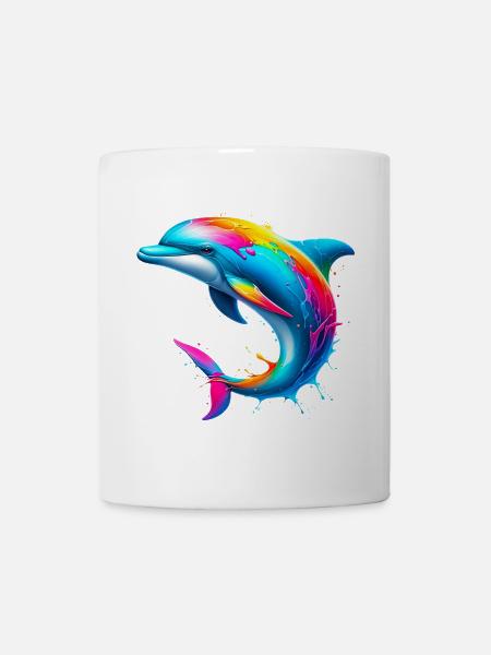 Delfin - Tasse - Weiß