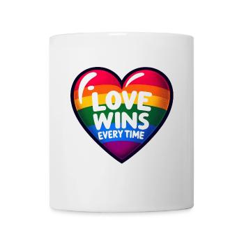 LIEBE GEWINNT JEDES MAL: Feiern Sie Stolz und Einheit - Tasse - Weiß - Vorne