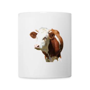 funny cow cow head - Mug - white - Front