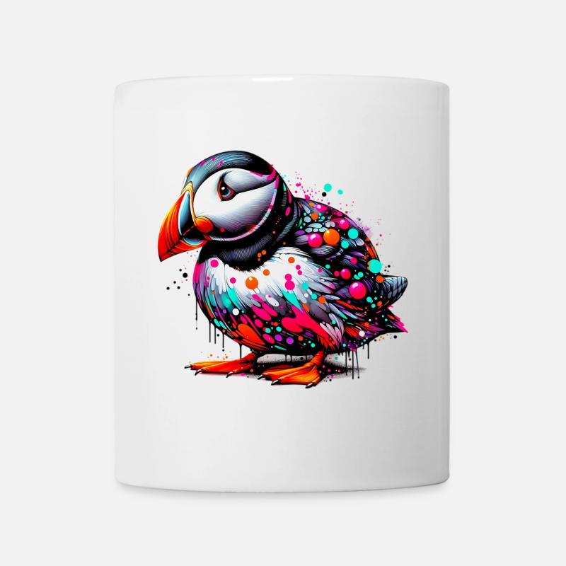 Papageitaucher - Tasse - Weiß