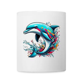 Delfin - Tasse - Weiß - Vorne