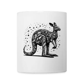 Känguru - Tasse - Weiß - Vorne