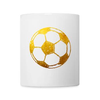 Football - Or - Mug blanc - blanc - Devant