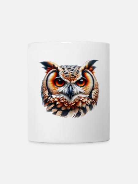Eule - Tasse - Weiß