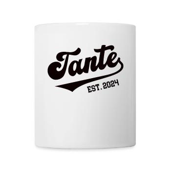Tante 2024 Ich Werde Patentante Tanten Baby Kommt - Tasse - Weiß - Vorne