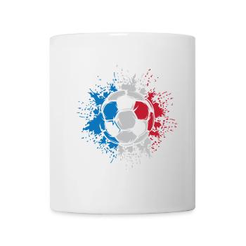 Frankreich Fußball Explosion Fußballer Team Logo - Tasse - Weiß - Vorne
