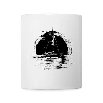 Segeln Zeichnung - Tasse - Weiß - Vorne