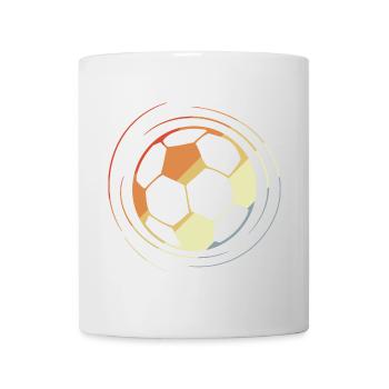 Fußball Zeichnung Retro Style - Tasse - Weiß - Vorne
