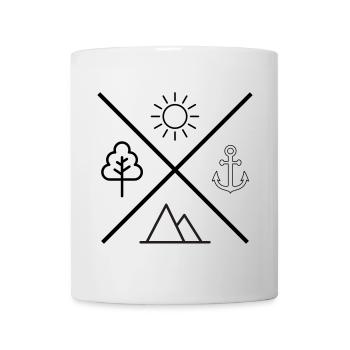 Leben - Tasse - Weiß - Vorne