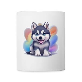Siberian Husky Puppy - Mug - white - Front