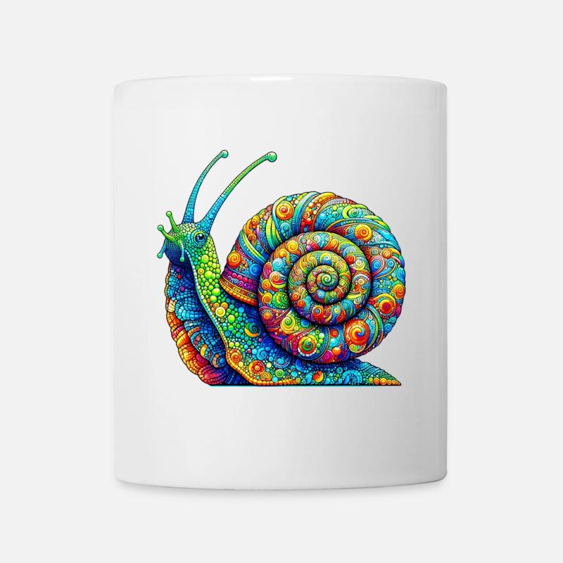 Schnecke - Tasse - Weiß