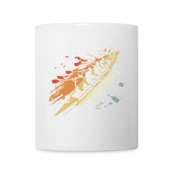 Retro Ruderteam Grafik - Tasse - Weiß - Vorne