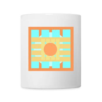  Farbenspiele Muster Design - Tasse - Weiß - Vorne