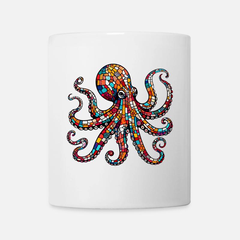 Pieuvre - Mug blanc - blanc