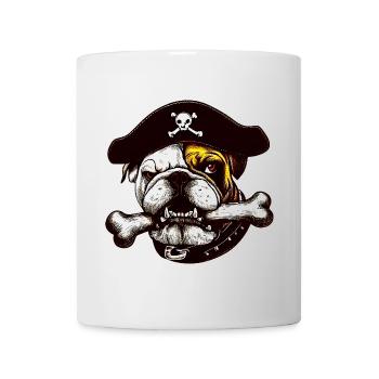 Pirate Bulldog Dog - Mug - white - Front