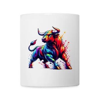 Stier - Tasse - Weiß - Vorne
