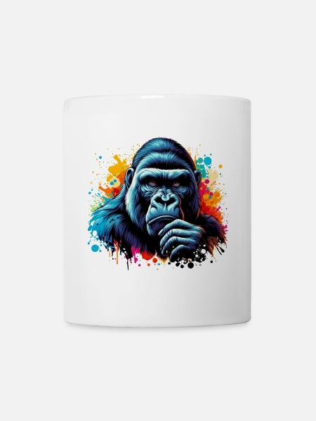 Gorilla - Tasse - Weiß