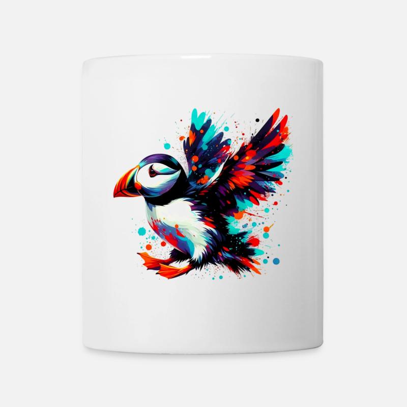 Papageitaucher - Tasse - Weiß