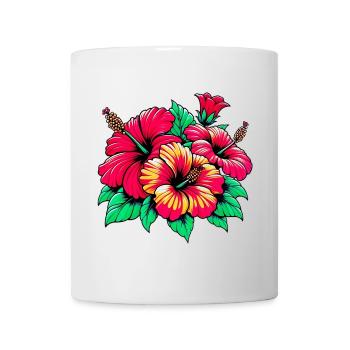 Hibiscus Flowers - Mug - white - Front
