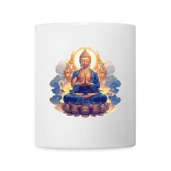 Buddha Buddhismus Religion Spirituell Meditation - Tasse - Weiß - Vorne