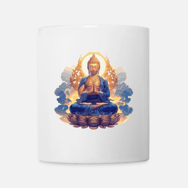 Bouddha Bouddhisme Religion Méditation spirituelle - Mug blanc - blanc