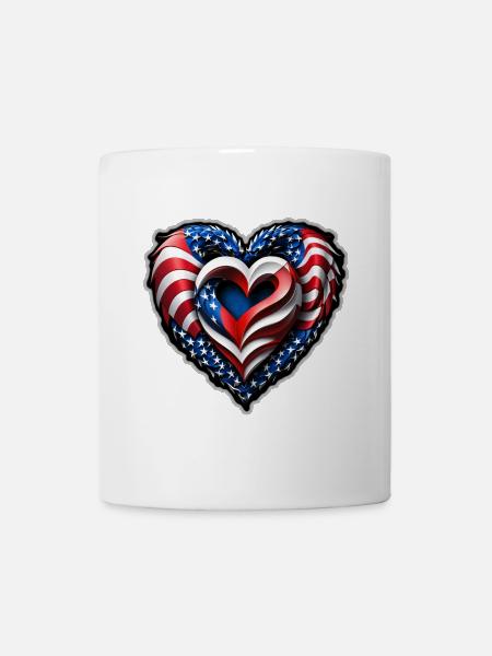 Das Herz - Tasse - Weiß
