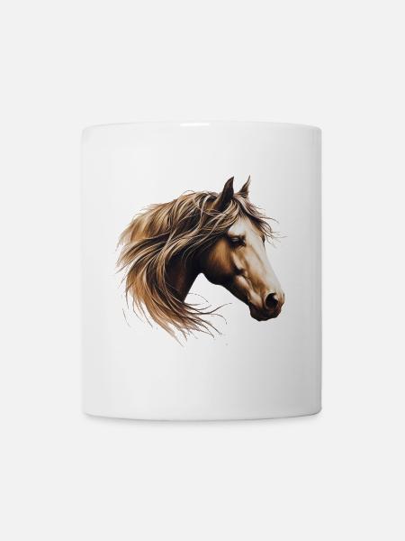 Cheval - Mug blanc - blanc
