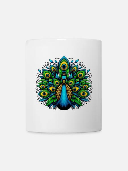 Peacock - Mug - white