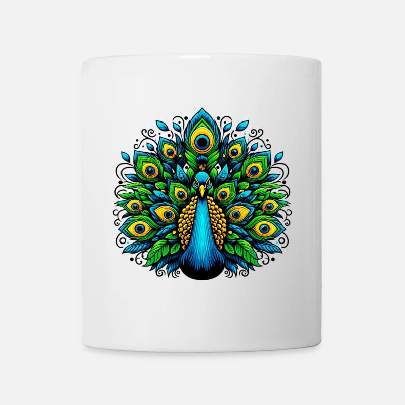Paon - Mug blanc - blanc