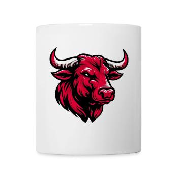 Stier - Tasse - Weiß - Vorne