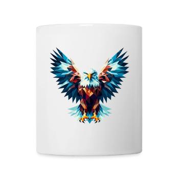 Aigle polygonal - Mug blanc - blanc - Devant