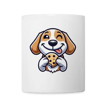 Beagle Hund Nachtisch Cookie Süßigkeit - Tasse - Weiß - Vorne