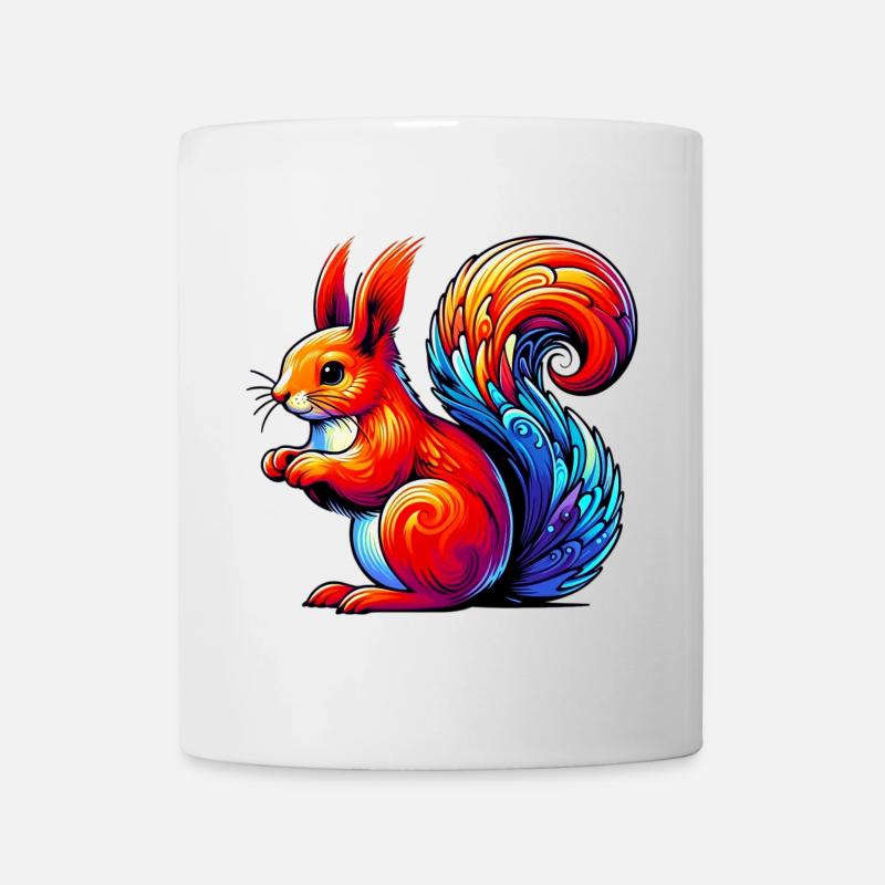Eichhörnchen - Tasse - Weiß