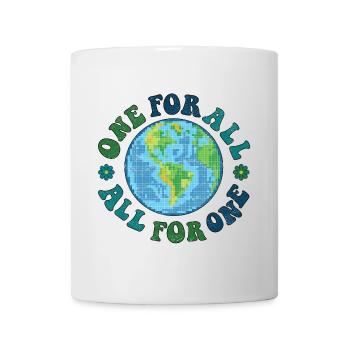 one for all, all for one - retro - Mug - white - Front